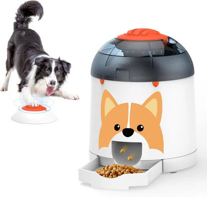 Dog Puzzle Feeder With Button