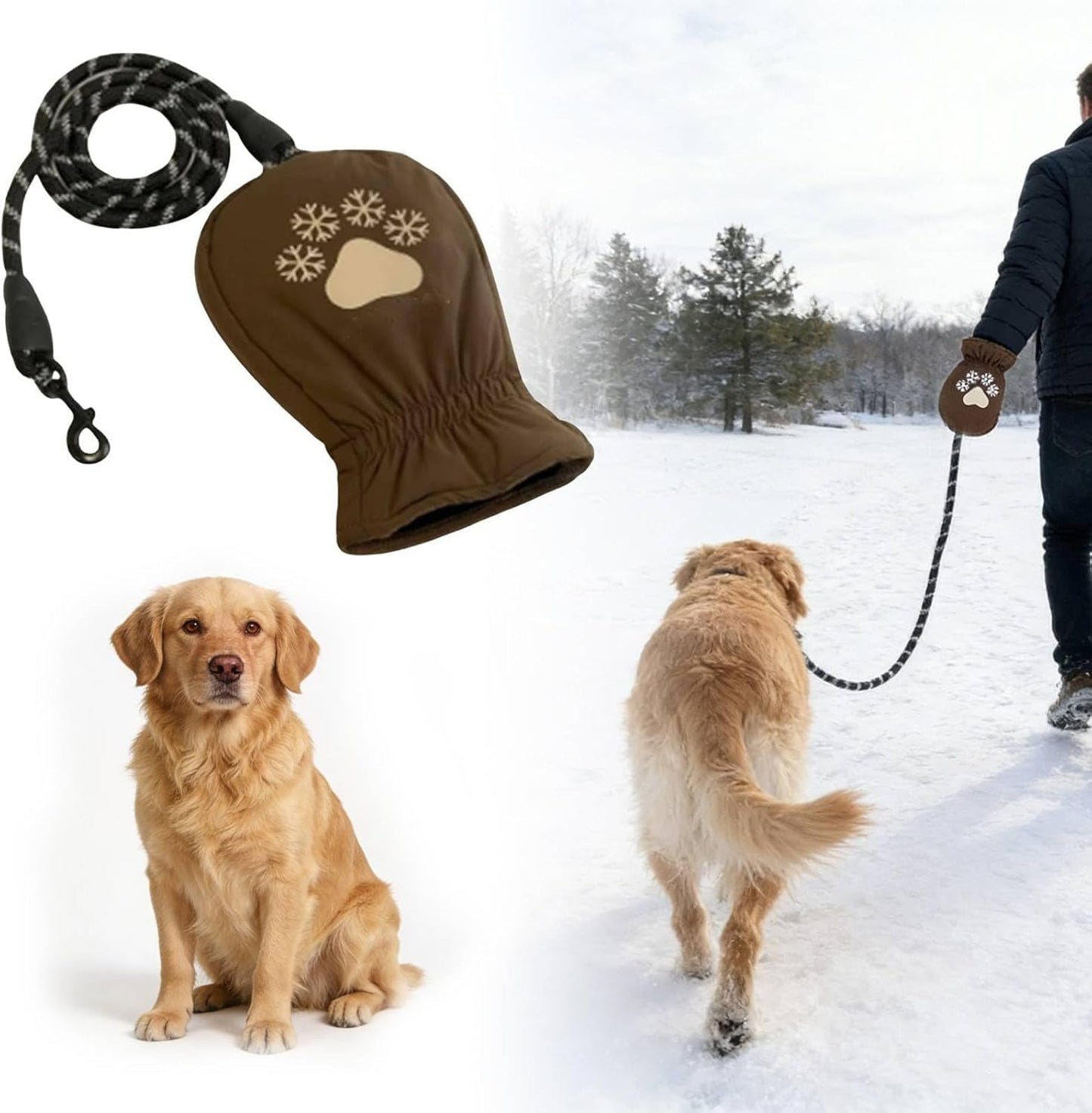 PawCraze™ Winter Hand Warmer Leash for Dog Walking