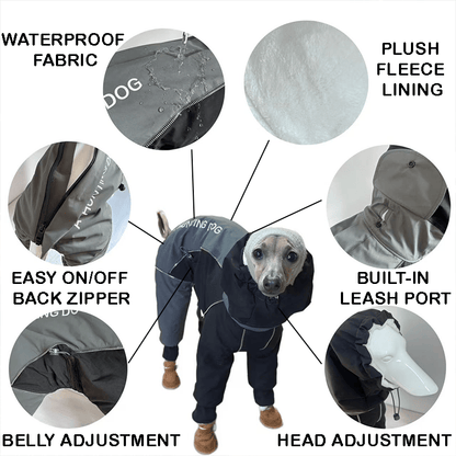 Winter Waterproof Windproof Onesie Italian Greyhound Whippet Clothes