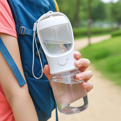 2-in-1 Portable Dog Water & Food Bottle