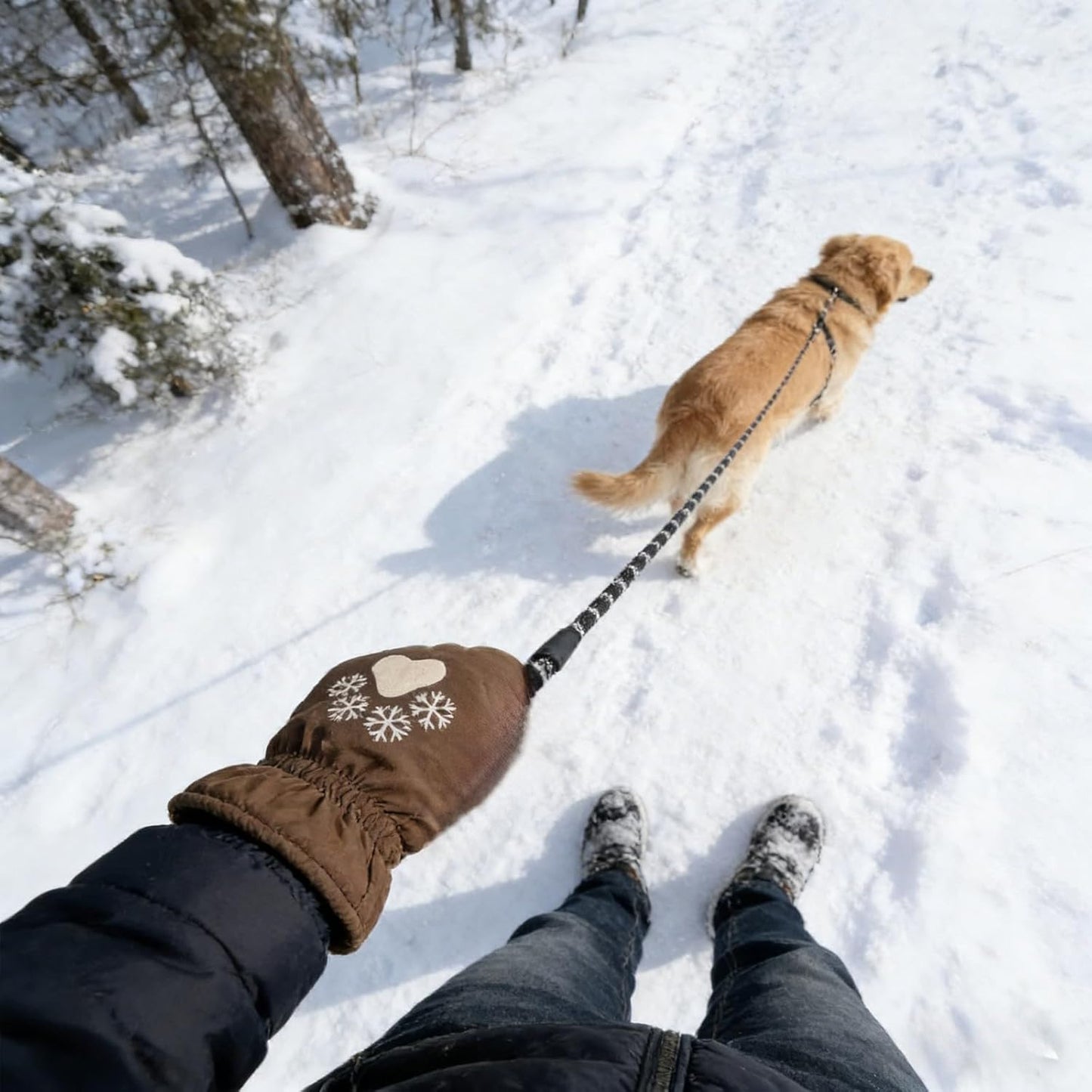 PawCraze™ Winter Hand Warmer Leash for Dog Walking