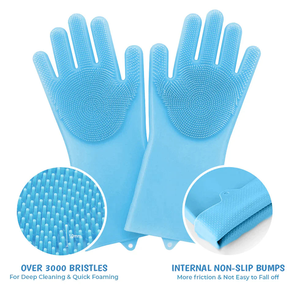 Rubber Scrubbers - Pet Bathing & Grooming Gloves