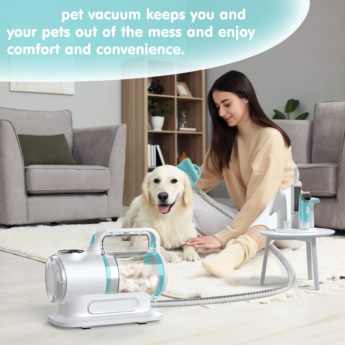 PawCraze 6-1 Pet Grooming Vacuum