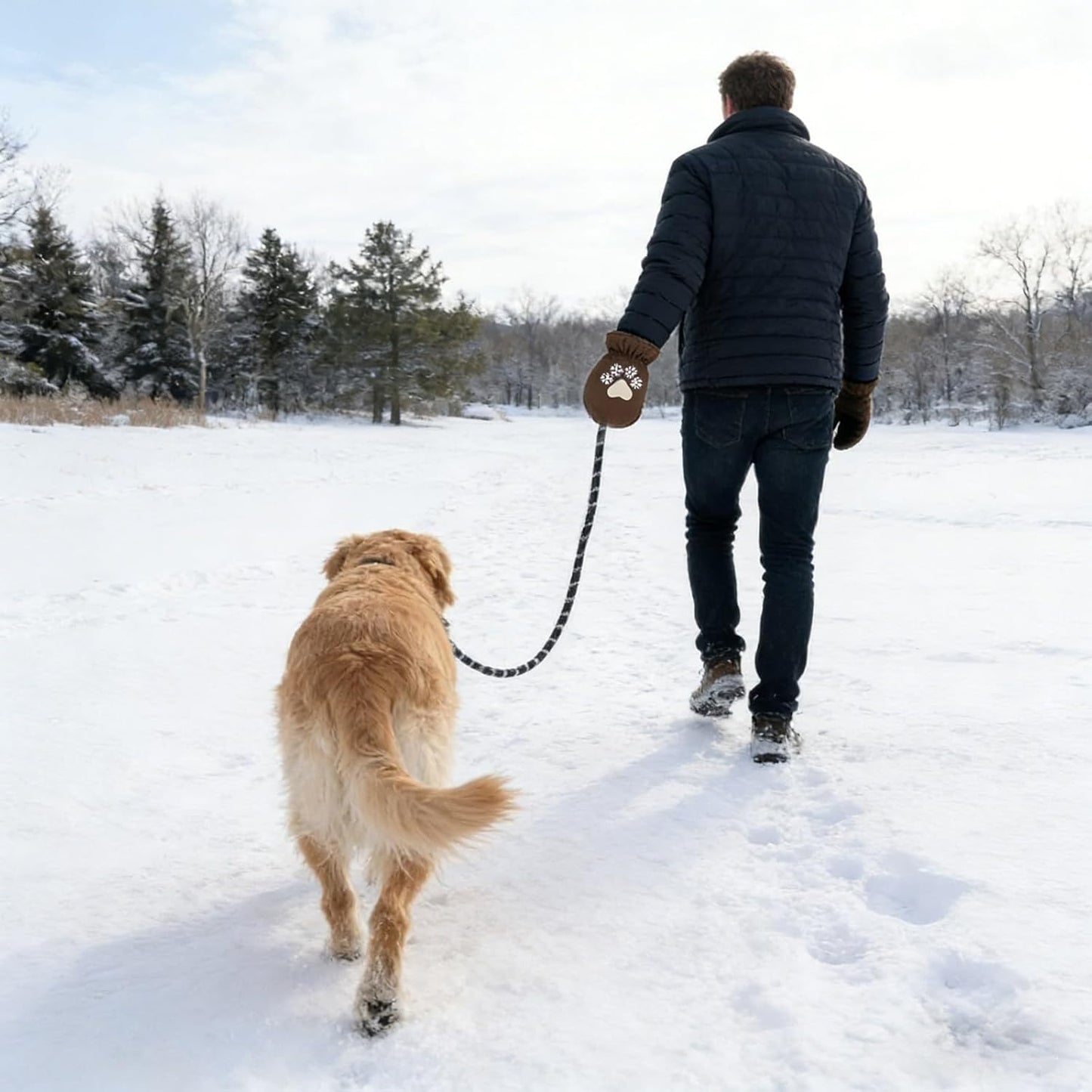 PawCraze™ Winter Hand Warmer Leash for Dog Walking