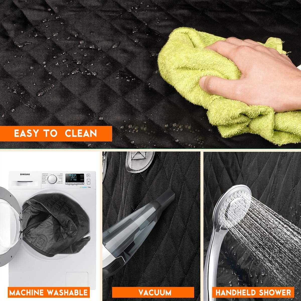 ComfyCruze™ Fitted  The Ultimate Fitted Backseat Protector for Pets & Kids
