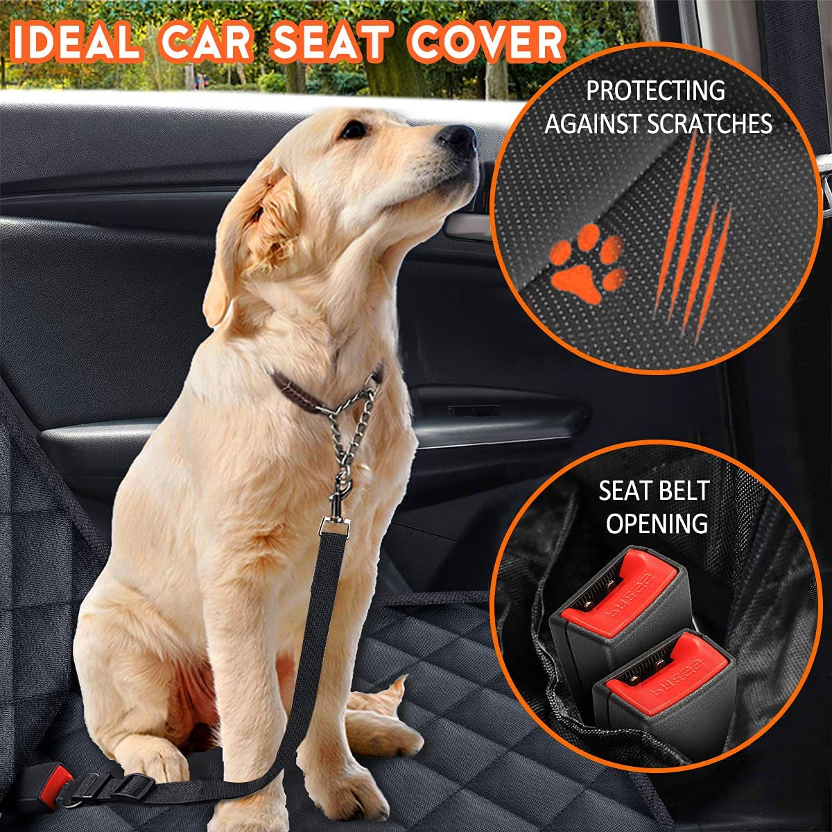 ComfyCruze™ Fitted  The Ultimate Fitted Backseat Protector for Pets & Kids