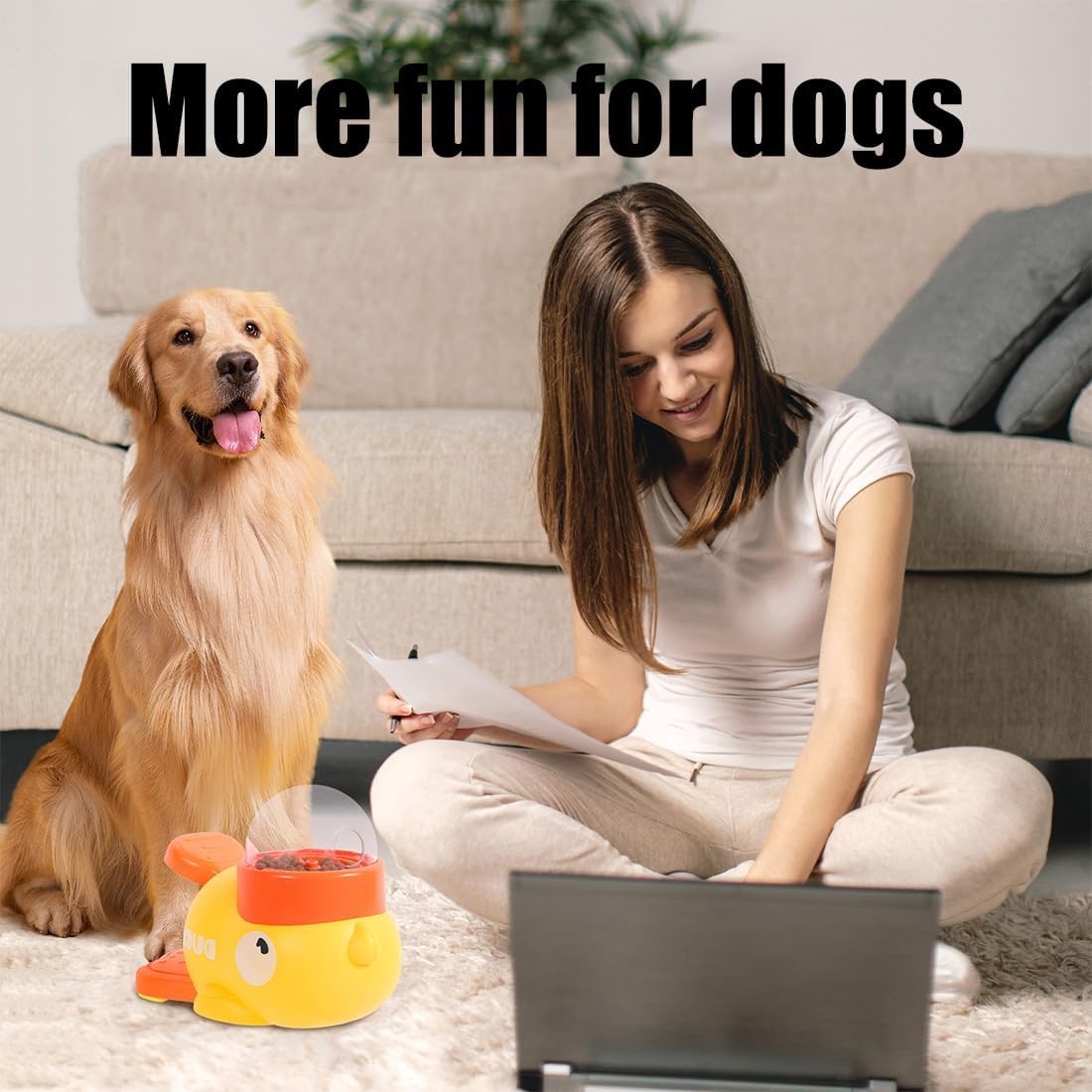 PawCraze Duck IQ Puzzle Feeder