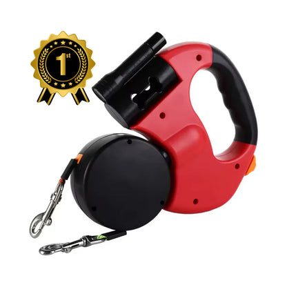 Premium 3M Double Dog Leash with LED