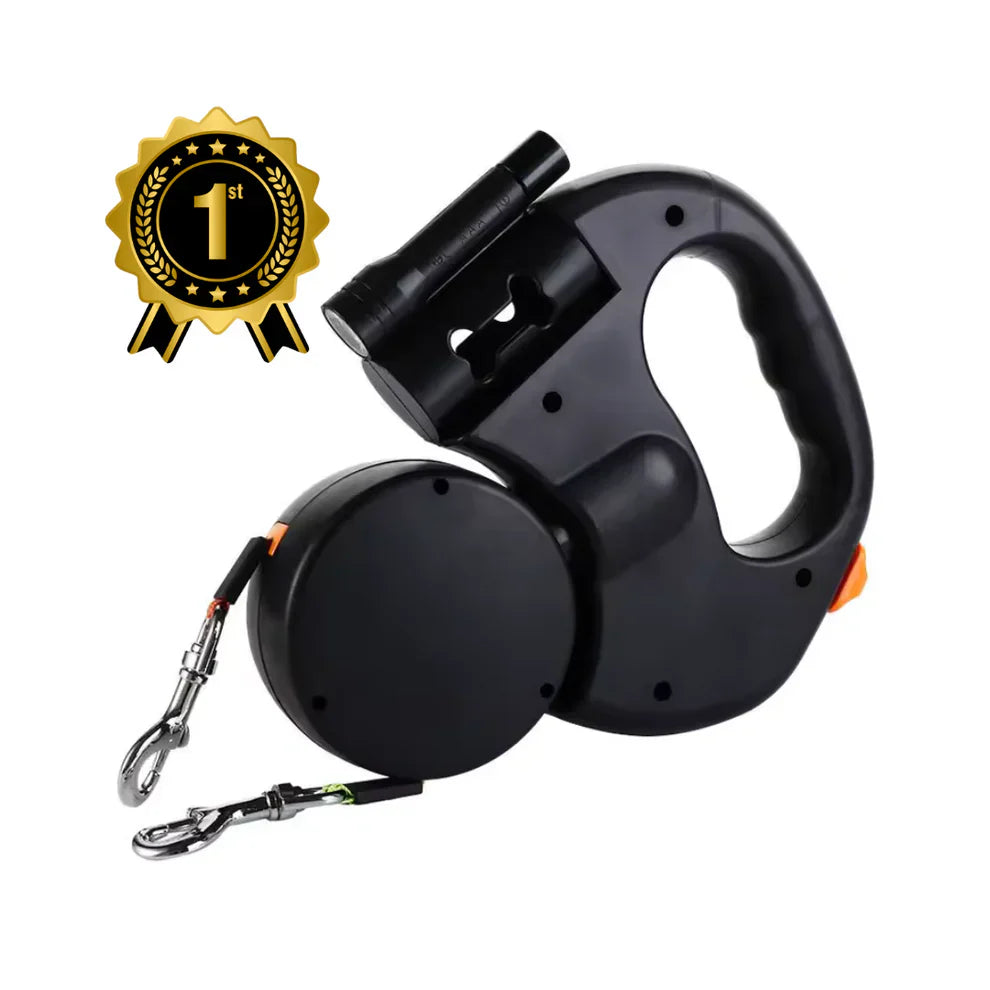 Premium 3M Double Dog Leash with LED