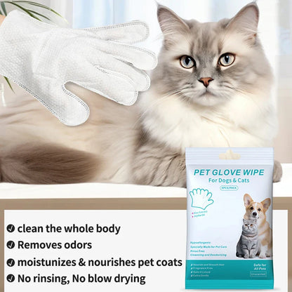 FurrWipe™ Pet Disposable Glove Wipes for bathing & Cleaning Dogs and Cats
