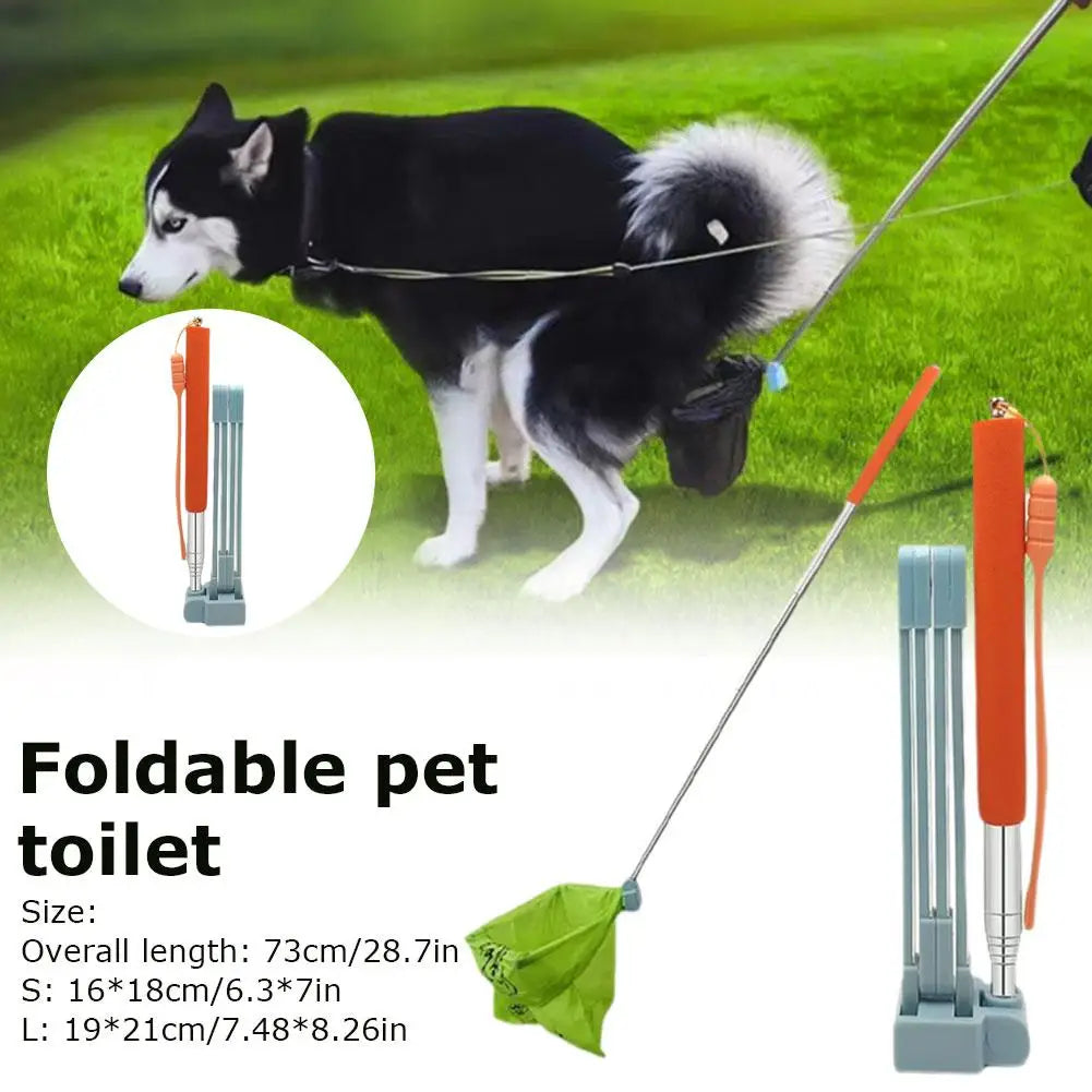 Effortless Cleanup with Our Foldable Long Handle Dog Poop Scooper - Perfect for Pet Lovers!