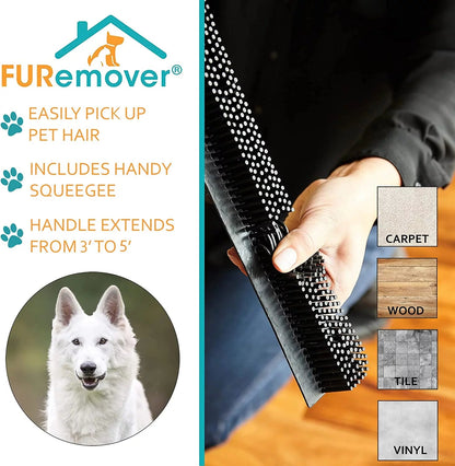 Broomer – Pet Hair Removal Broom for Carpet & Hard Floors