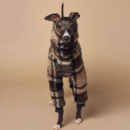 Fleece Dog Onesies Turtleneck Warm Italian greyhound Whippet Clothes