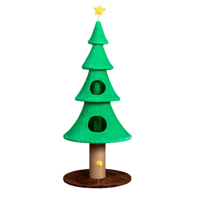 The Purr-mas Tree 59" Christmas Tree Cat Tower