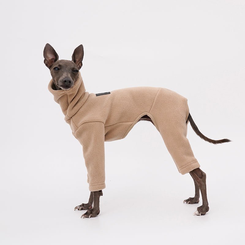 Turtleneck Fleece Onesie for Italian greyhound Whippet Dog Clothes