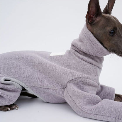 Turtleneck Fleece Onesie for Italian greyhound Whippet Dog Clothes
