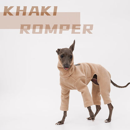 Turtleneck Fleece Onesie for Italian greyhound Whippet Dog Clothes
