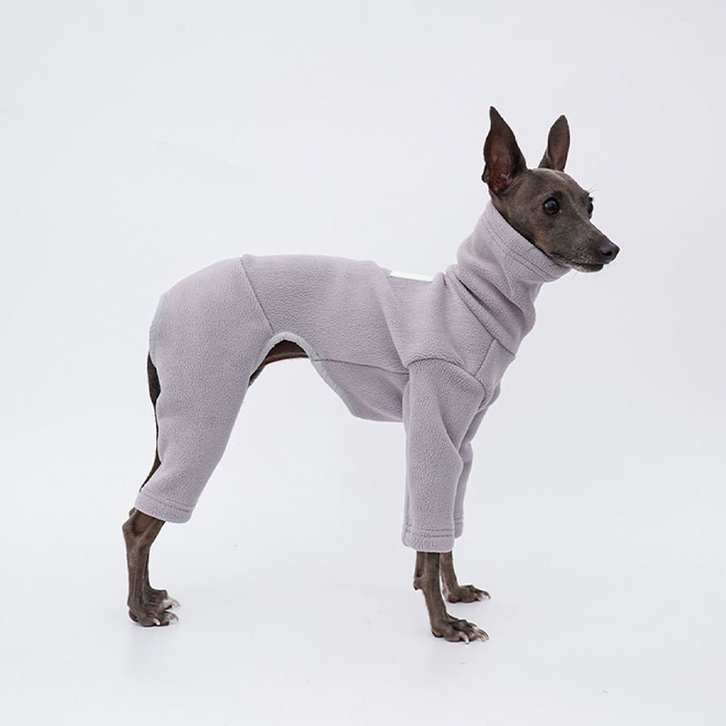 Turtleneck Fleece Onesie for Italian greyhound Whippet Dog Clothes