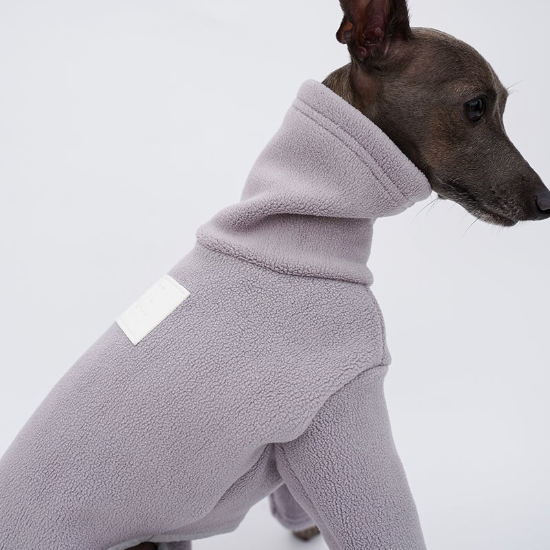 Turtleneck Fleece Onesie for Italian greyhound Whippet Dog Clothes
