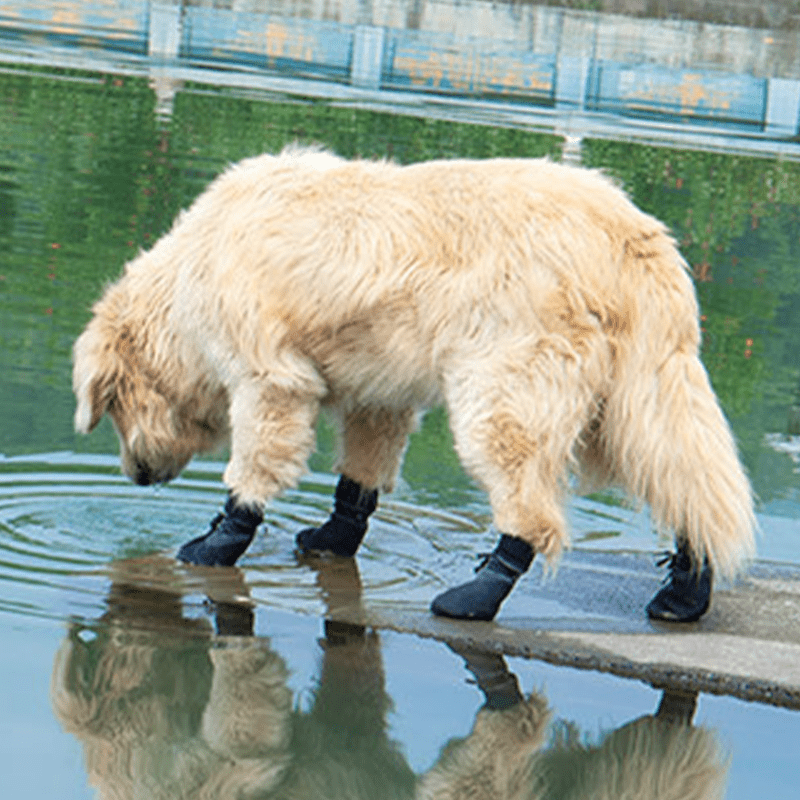 Waterproof Dog Booties Non-Slip Anti-Dirty Socks Hook&Loop Straps